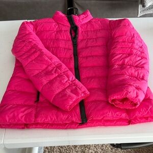 Women’s pink puffer jacket